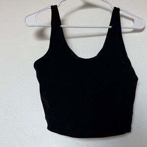 Amazon Black Women's Cropped Workout Tank Top